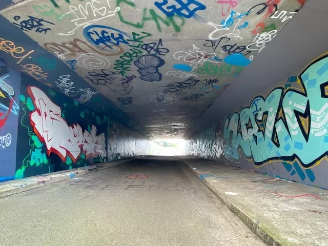 Fietstunnel gedoogplaats voor graffiti - Zutphen - 